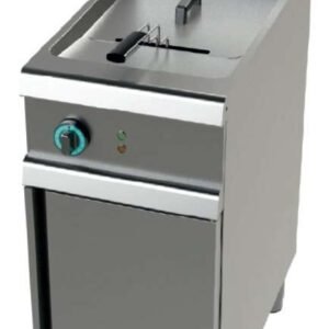 Freidora a gas 1 cuba limpia de 17 litros con 16Kw Serie 700 JUNEX con medidas 400x730x900h mm FG7N117