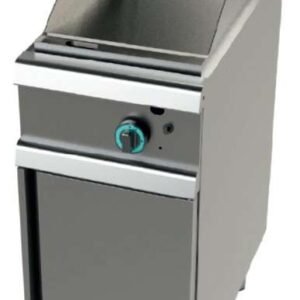 Fry tops a gas acero laminado placa lisa con mueble Serie 700 JUNEX con medidas 800x730x900h mm FT7N0LL