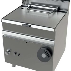 Sartén basculante a gas 12Kw fondo cuba en acero inoxidable AISI-304 Serie 700 JUNEX con medidas 800x730x900h mm FD7N050
