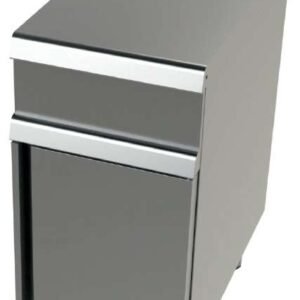 Mueble neutro acero inoxidable Serie 900 JUNEX con medidas 400x900x900 h mm BA9C400