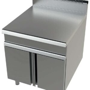 Mueble neutro acero inoxidable Serie 900 JUNEX con medidas 800x900x900 h mm BA9C800