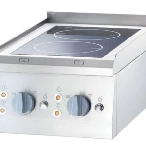 Cocina vitrocerámica sobremesa 2 zonas 400x700x850h mm 2x2,5Kw Línea Varsovia
