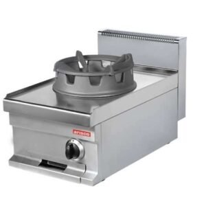 Cocina Wok a gas sobremesa 1 fuego 16 kw 400x700x290h mm WR711S Línea Estambul