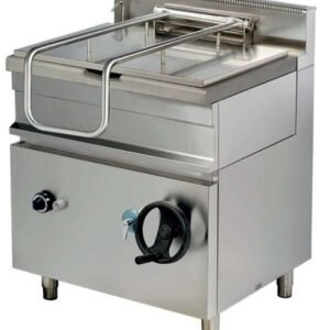 Sartén basculante a gas 65 litros 13kw 800x700x900h mm GP722 Línea Estambul