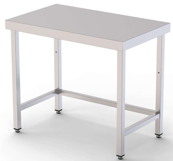 Mesa de Trabajo Acero inoxidable Central Sin Estante 600x500x850h mm WTC150060S0