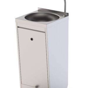 Lavamanos De Pie Acero Inoxidable Con Pedal automezclador 400x400x850h mm HWF14040000
