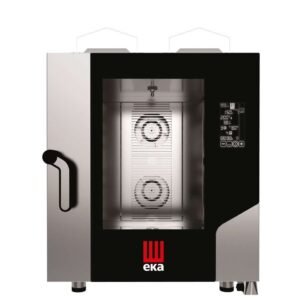 Horno a gas convección MILLENIAL BLACK MASK Gastronomía 7 bandejas GN1/1 MKF711GBM Línea Padova