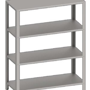 Estantería de Pie acero inoxidable AISI 201 con 4 estantes 1200x500x1800 mm ES125 Línea Varsovia (951885120)