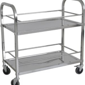 Carro Recogida de Bebidas 2 Niveles en Acero Inoxidable de 950X500X950h mm PEKIN CARROB2