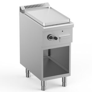 Frytop a Gas Acero Rectrificado 40 cm con Mueble Potencia 5 kW ELFTG74ALF START LINE