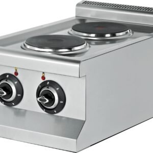 Cocina Eléctrica sobremesa 2 Zonas 2x1,75 kW 400x635x285h mm EMP6KE010 Línea 600 Estambul