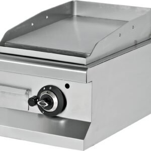 Fry tops a gas sobremesa liso acero rectificado 12 mm 6,5 kW 400x664x434h mm EMP6IG010 Línea 600 Estambul