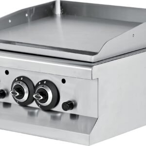 Fry tops a gas sobremesa liso acero rectificado 12 mm 13 kW 600x664x435h mm EMP6IG020 Línea 600 Estambul
