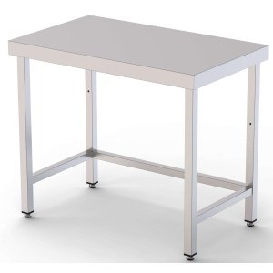 Mesa de Trabajo Acero inoxidable Central Sin Estante 1500x500x850h mm WTC150150S0