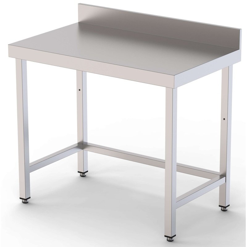Mesa de Trabajo Acero inoxidable Mural Sin Estante 1600x550x850h mm WTW155160S0