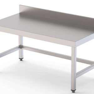 Mesa de Trabajo Acero Inoxidable Baja Mural Sin Estante 1000x600x600h mm WTW260100S0