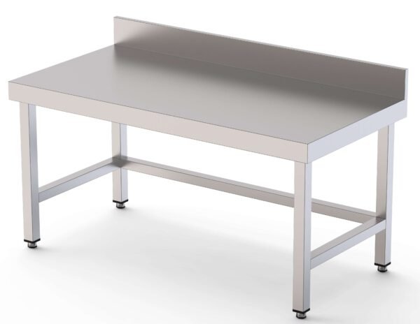 Mesa de Trabajo Acero Inoxidable Baja Mural Sin Estante 900x600x600h mm WTW260090S0