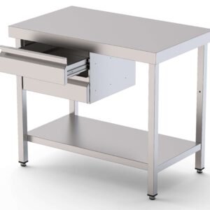 Módulo de Acero Inoxidable De 1 Cajón Con Guías Telescópicas 460x450x150h mm WTA464515DS