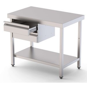 Módulo de Acero Inoxidable De 2 Cajones Con Guías Telescópicas 480x460x345 mm WTA464530D2