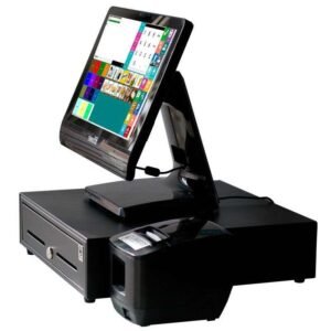 Sistema TPV Compacto Táctil resistiva: TPV Compacto+Cajón Portamonedas+Impresora de Tickets 80mm Versión Completa Hosteleria MC90+80C-H (4GB y 64 SSD)