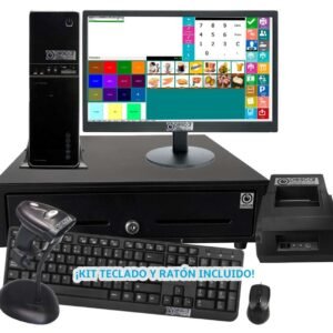 Sistema TPV Modular NO Táctil: TPV Modular+Cajón Portamonedas+Impresora de Tickets 80mm +Teclado+Ratón Versión Básica Hostelería MC5080B-H