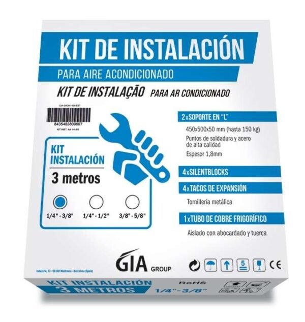 Kits de instalación 3m tubería 1/4-5/8