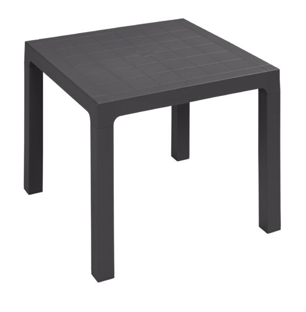 Mesa Terraza de Polipropileno Antracita 70x70 cm TOKIO