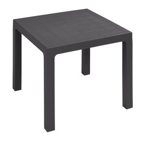 Mesa Terraza de Polipropileno Antracita 70x70 cm TOKIO
