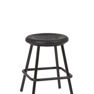 Banqueta Armazón Plastificado Negro con Asiento Espuma Integral MIAMI ESP