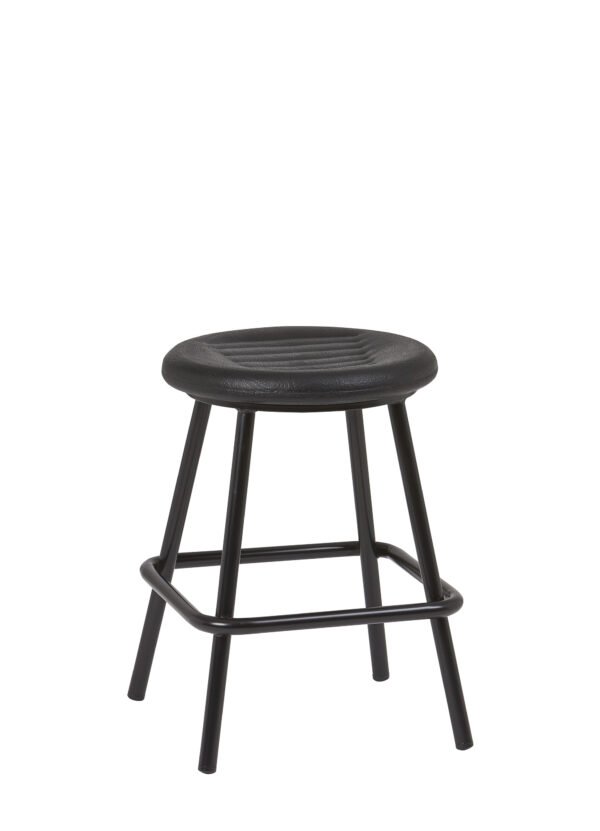 Banqueta Armazón Plastificado Negro con Asiento Espuma Integral MIAMI ESP