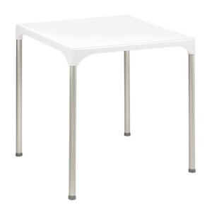 Mesa Terraza de Polipropileno Blanco 70x70 cm LISBOA BLA