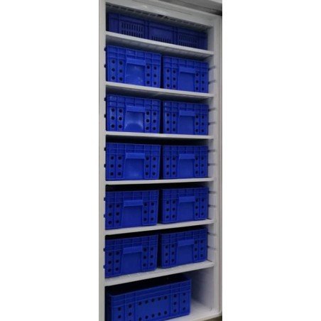 Armario Congelados GN2/1 con 12 Cajones Acero Inoxidable 600 litros de 775x750x1850h mm PEKÍN DF600SS-C - Imagen 3